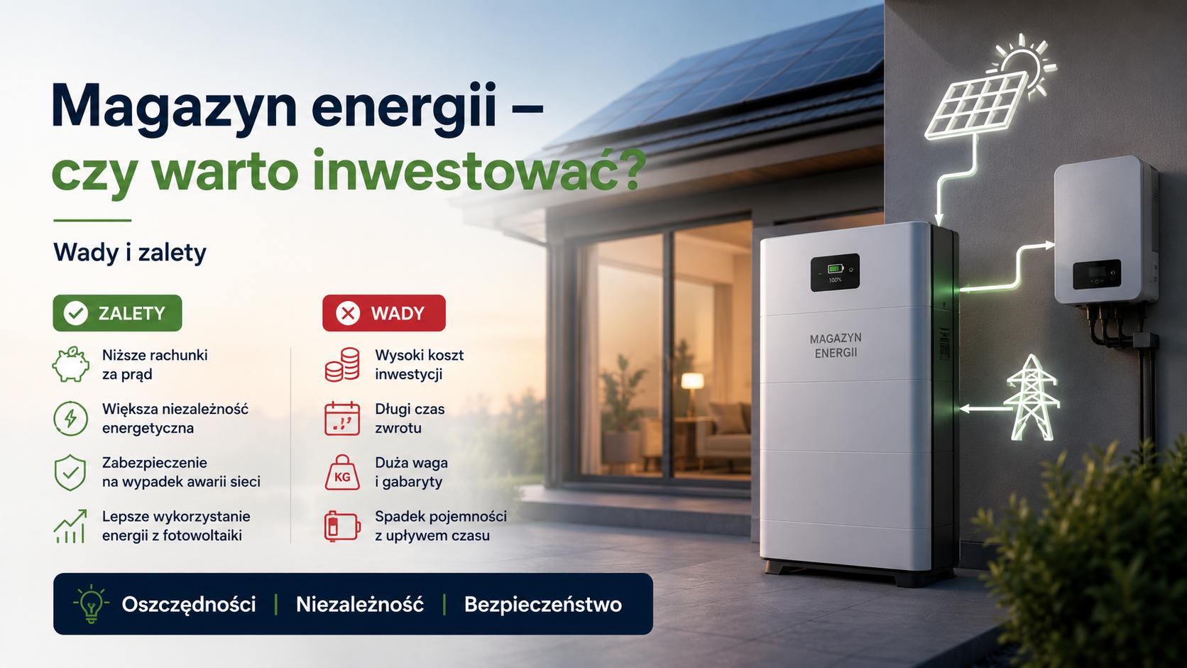 <p>Magazyn energii – czy warto inwestować?</p>